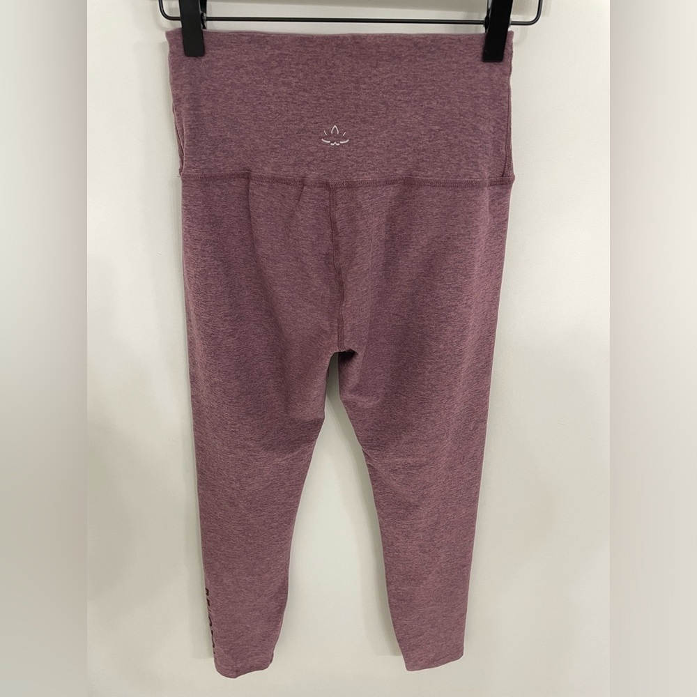 Beyond Yoga x Peloton Leggings Sz Small High Rise Space Dye Pale Plum Heather 10 - Picture 4 of 6